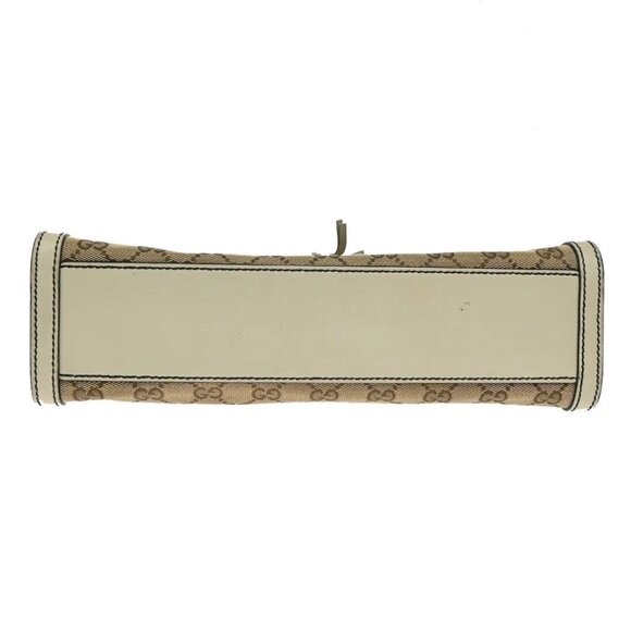 GUCCI Logo Emily GG Pattern Chain Shoulder Bag Canvas Leather Brown 498-082025 - Picture 5 of 15